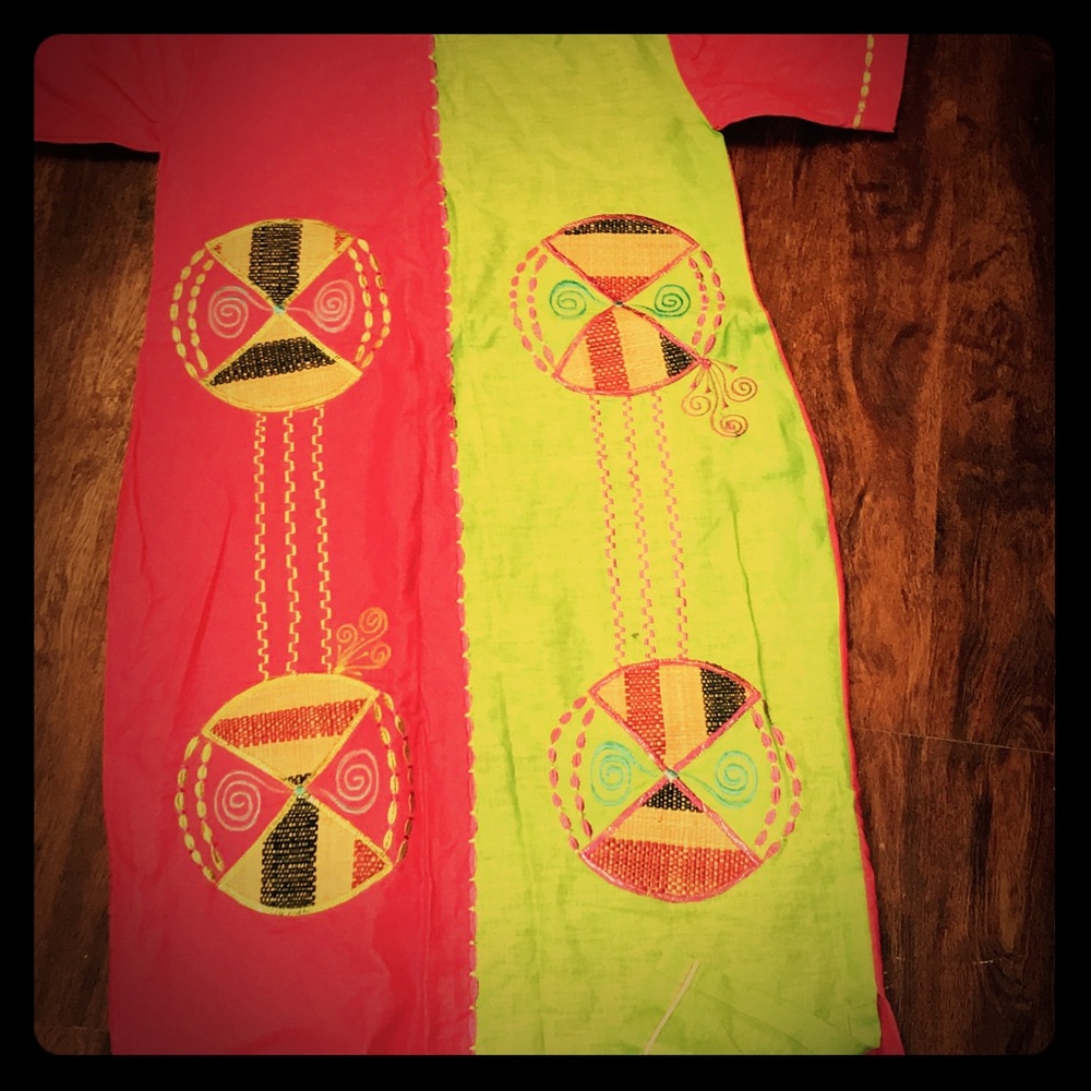 One of a kind maxi African dress